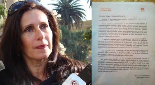 La cuñada de Alperovich ordena que se enseñe que no habrá nuevas elecciones