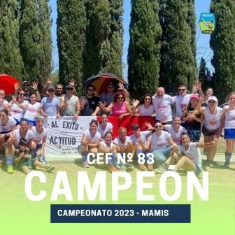 Hockey Damas - El Cef 83 Mamis resultó campeón 2023. 