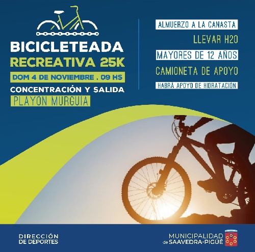 La Bicicleteada se reprogramó para el próximo finde