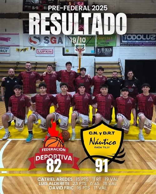 Federación Deportiva de Comodoro con David Fric cayó en el fin de la fase regular. 