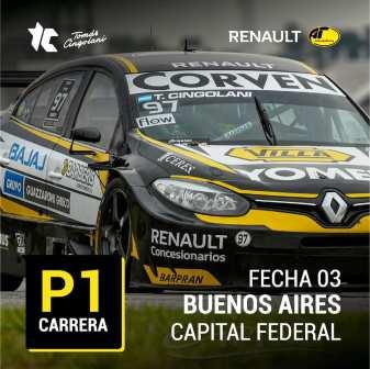 TC 2000 - Tomás Cingolani venció en el Oscar y Juan Gálvez capitalino.