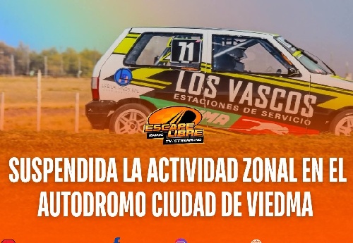 Fue suspendida la actividad de las categorías zonales en Viedma.  