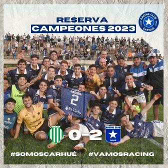 LRF: Racing Club de Carhué también se coronó campeón 2023 de Reserva