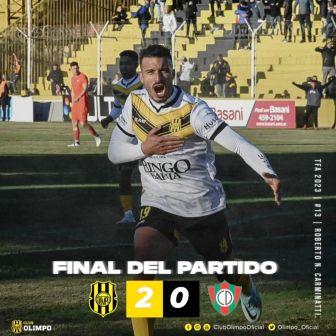 Federal A - El tornquistense Luis Vila convirtió dos goles en la victoria de Olimpo. 