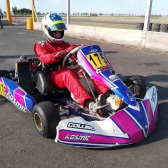 Karting del Oeste - Valentino Alaux ganó una final en 125 cc menores. 