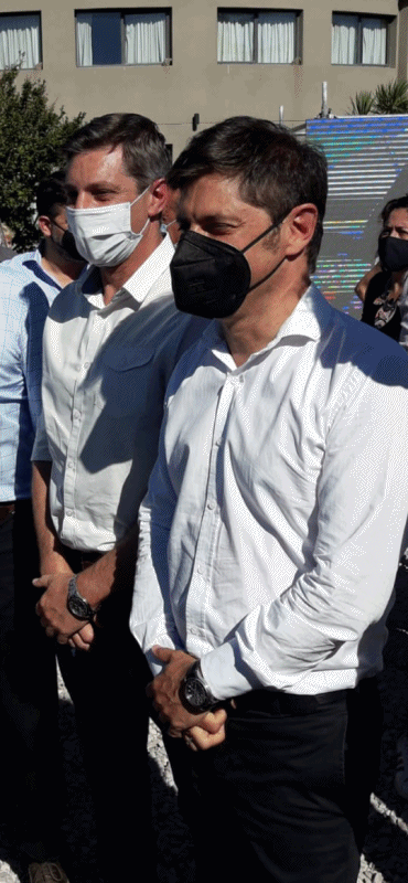 Gustavo Notararigo e intendentes de la región con el Gobernador Axel Kicillof