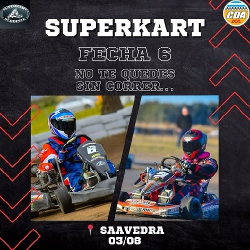 Se corre la 6ta fecha del Superkart del Sud Oeste en Saavedra. 