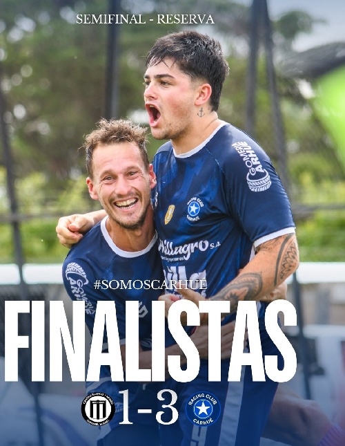 LRF - Racing de Carhué es el otro finalista de la divisional reserva.  