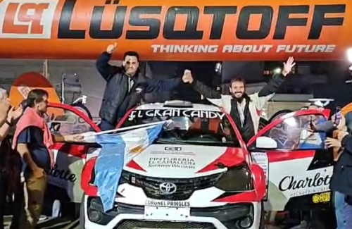Nicolás Bastard- Nicolás Grondona los ganadores del Rally Ciudad de Azul.