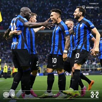 Un afilado Lautaro Martínez convirtió ante Atalanta. 